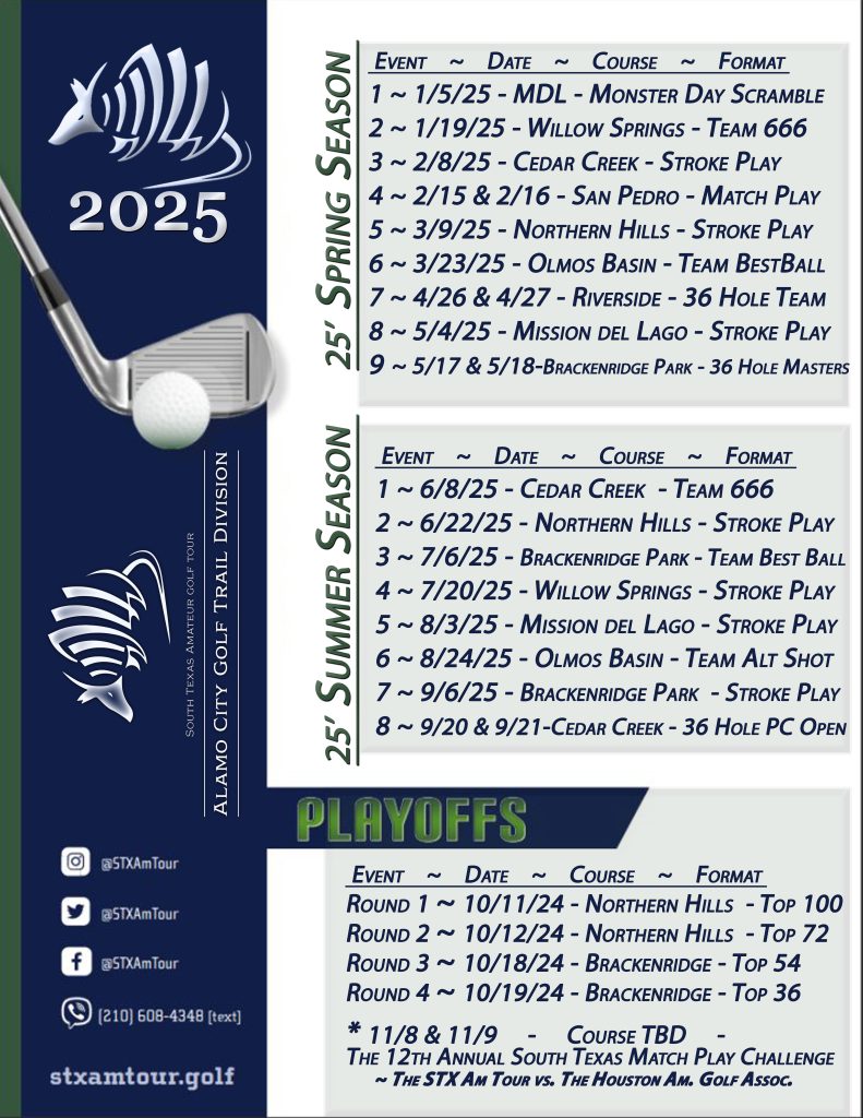 2025 STX AM TOUR - ACGT Division Schedule - JPEG