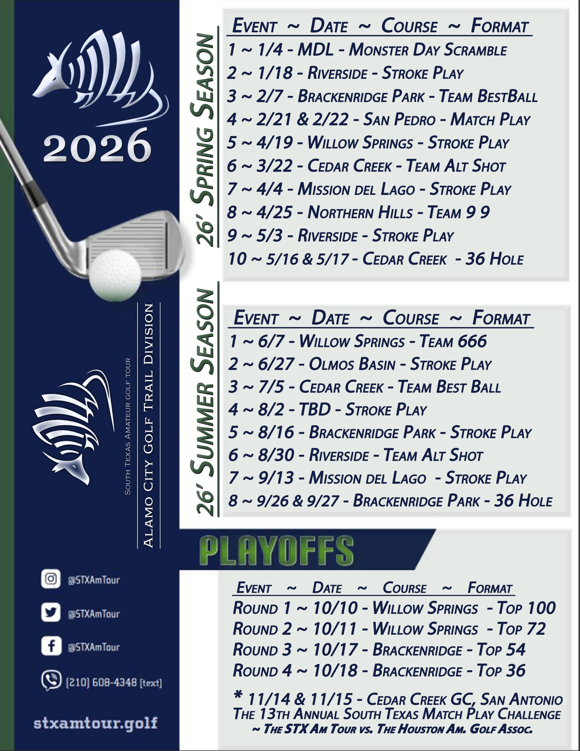 MASTER - 2026 STX AM TOUR - ACGT Division Schedule - PSD-UPDATE 5-5-26 copy
